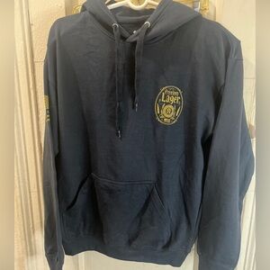 Howitzer mens black Patriotic lager military grunt hoodie mens Sz medium